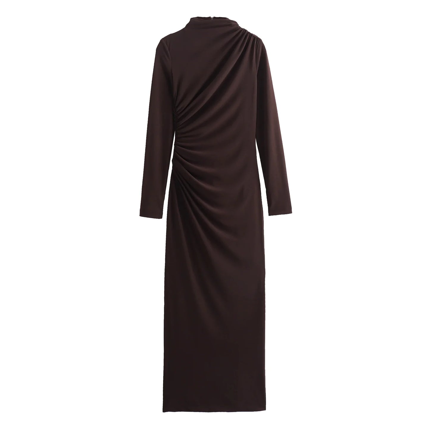 Robe Manches Longues Brune